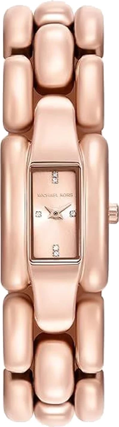 Michael Kors Hally MK4954 Rose Gold Women's Watch with Stainless Steel Bracelet