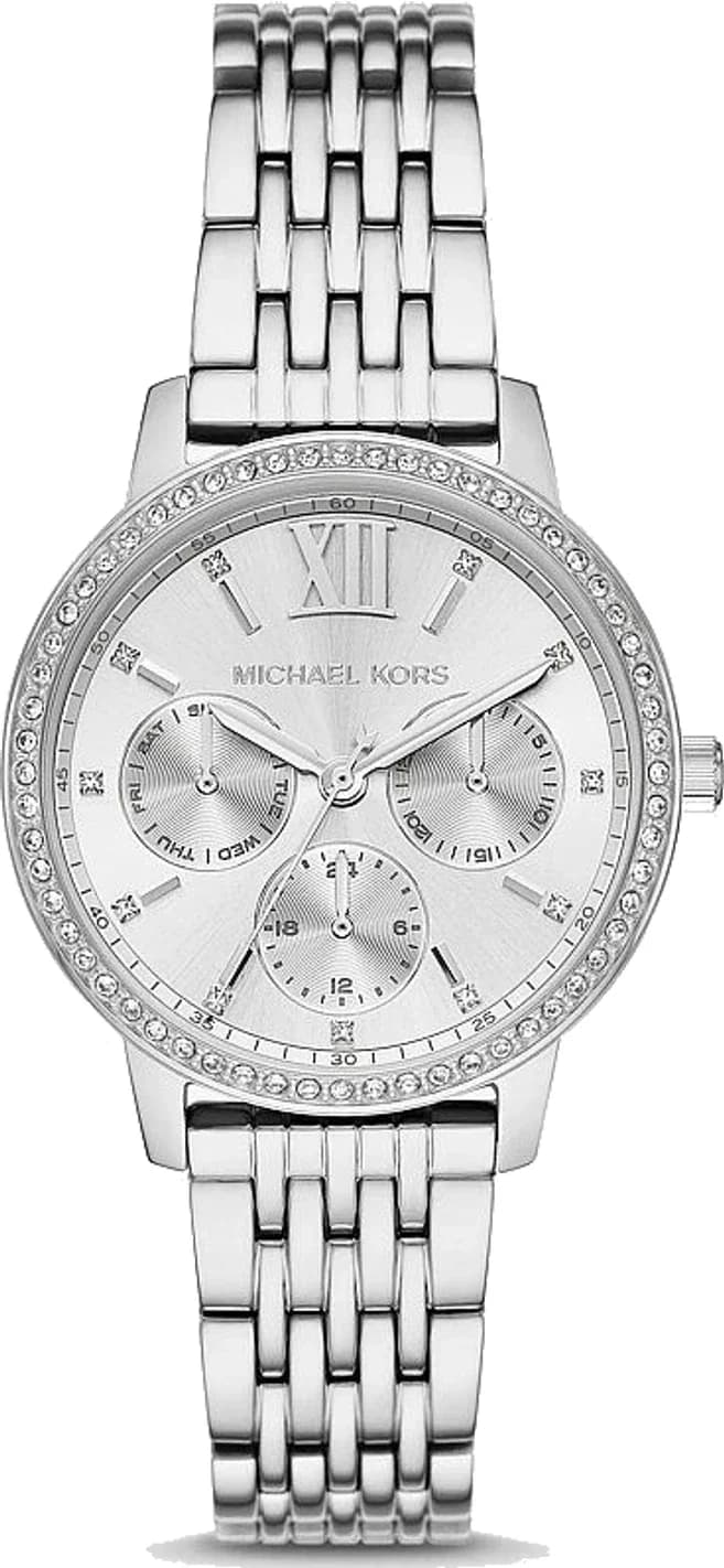 Michael Kors Melissa MKO1082 Silver Stainless Steel Link Women's Watch