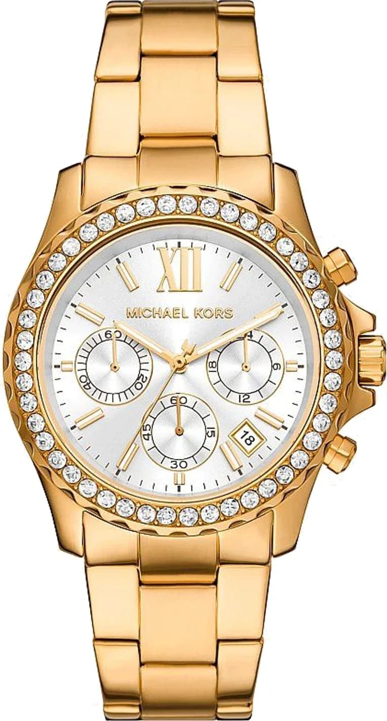 Michael Kors Everest MKO1130 Gold Women's Watch with Stainless Steel Bracelet