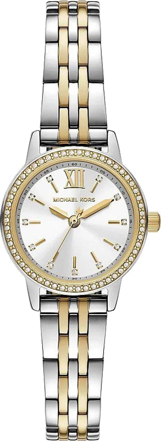 Michael Kors Mini Melissa MKO1172 Two-Tone Women's Watch with Steel Bracelet