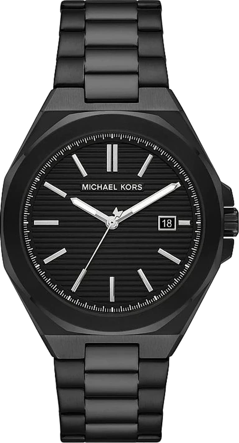 Michael Kors Callum MKO1180 Black Stainless Steel Link Men's Watch