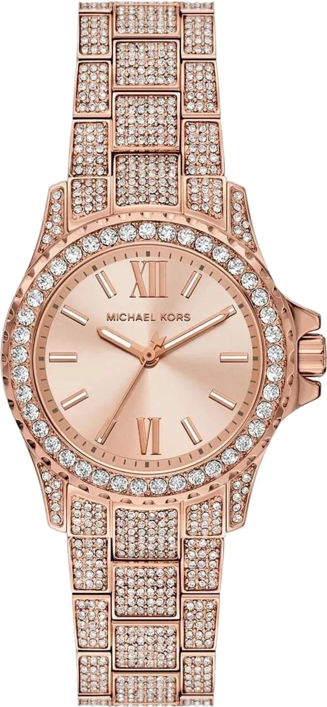Michael Kors Mini Everest MKO1197 Rose Gold Women's Watch with Steel Bracelet