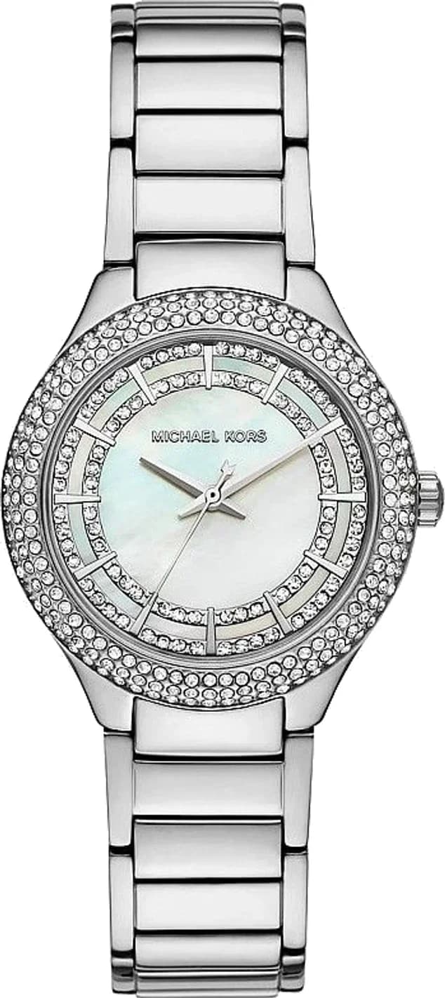 Michael Kors Mini Sylvia MKO9019 Silver Stainless Steel Link Women's Watch