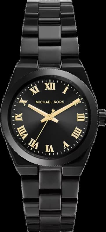 Montre Femme Michael Kors Channing MK6100 Bracelet noir en acier inoxydable