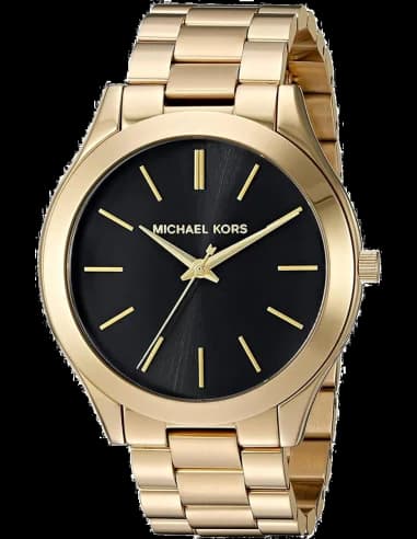 Montre Femme Michael Kors MK3478 Acier Doré et Cadran Noir