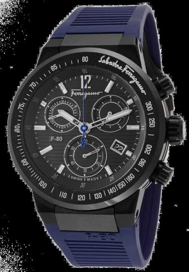 Montre Homme Salvatore Ferragamo F-80 F55LCQ6809SR04 Bleu