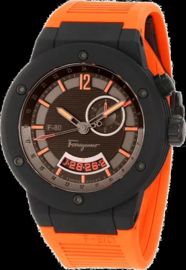 Montre Homme Salvatore Ferragamo F-80 F55LGQ6876SR62 Orange