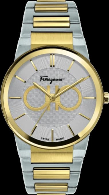 Salvatore Ferragamo SFHP00520 Two-Tone Stainless Steel Bracelet 41mm