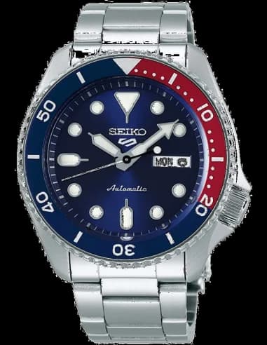 Montre Seiko SRPD53K1 Automatique Lunette Pepsi et Cadran Bleu