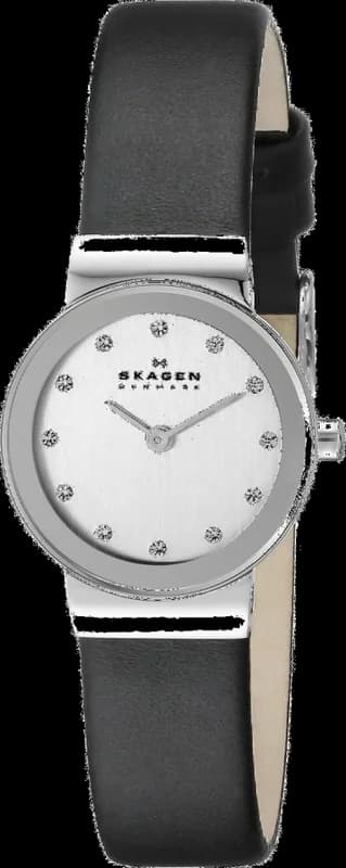 Skagen Freja 358XSSLBC Black Women's Watch Classic Refined Design
