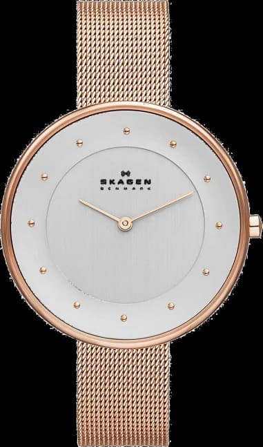 Montre Femme Skagen Gitte SKW2142 Bracelet en maille milanaise or rose