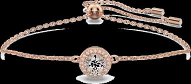 Swarovski Constella 5636273 Round Cut White Pavé Rose Gold Plated Bracelet