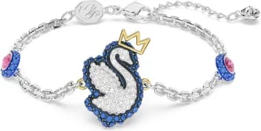 Swarovski Pop Swan Blue Cygne Bracelet 5650187 Rhodium-Plated