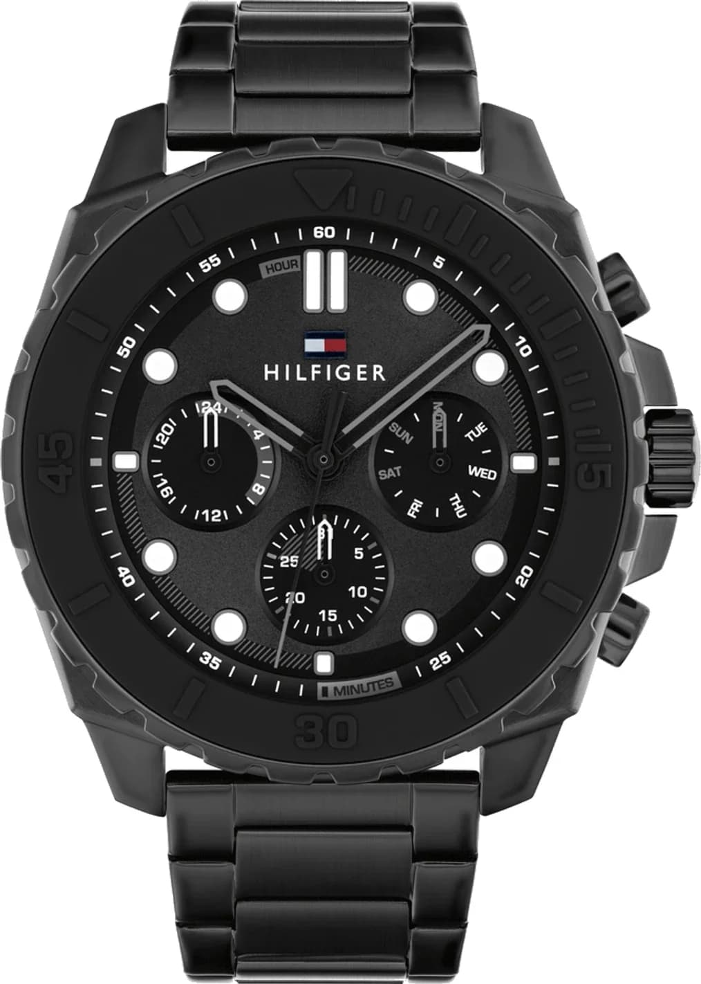 Tommy Hilfiger Morgan 1710690 Black Dial Stainless Steel Men's Watch