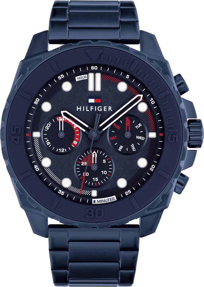 Tommy Hilfiger Morgan 1710691 Blue Dial Stainless Steel Men's Watch