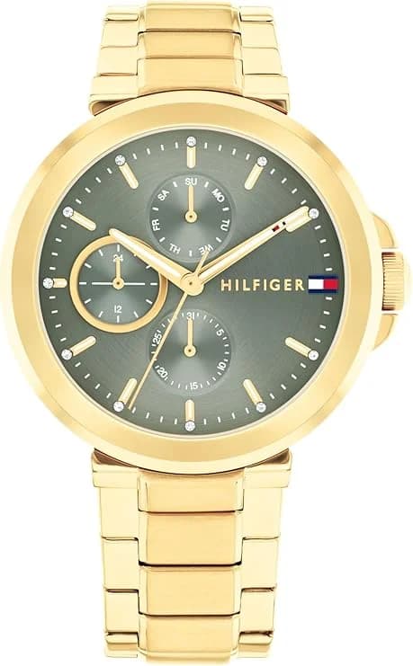 Tommy Hilfiger Lori 1782755 Green Dial Stainless Steel Women's Watch