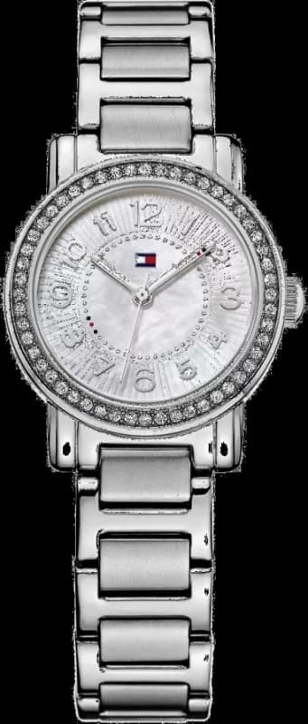 Montre Femme Tommy Hilfiger 1781478 Lunette strassée modèle argenté