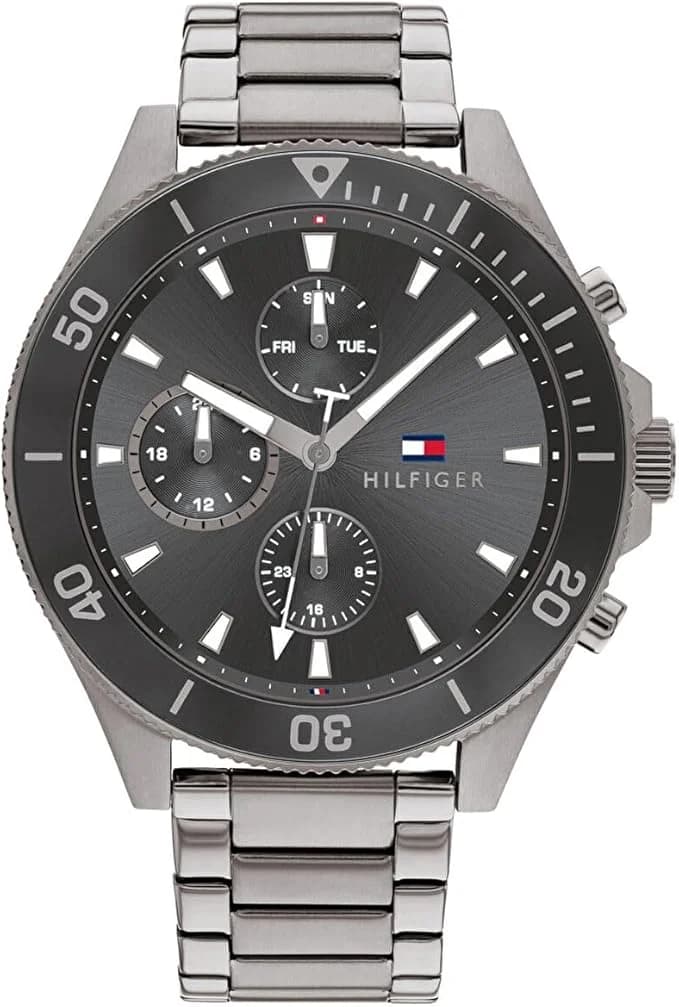 Tommy Hilfiger Larson 1791918 Grey Dial Stainless Steel Men's Watch