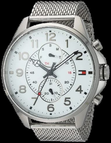 Tommy Hilfiger 1791277 Milanese Mesh Luminescent Hands Men's Watch