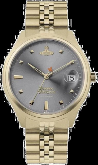 Vivienne Westwood VV261GYGD Gold Stainless Steel Bracelet Grey Dial Women's Watch