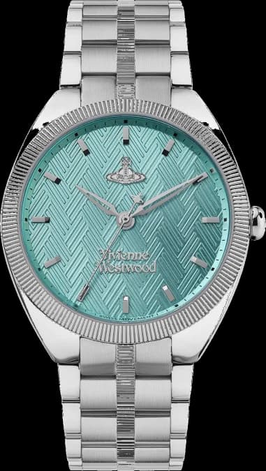 Vivienne Westwood VV281TQSL Silver Stainless Steel Bracelet Turquoise Dial Women's Watch