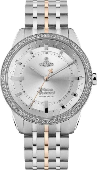 Vivienne Westwood VV262WSSR East End Two-Tone Stainless Steel Rhinestone Women's Watch