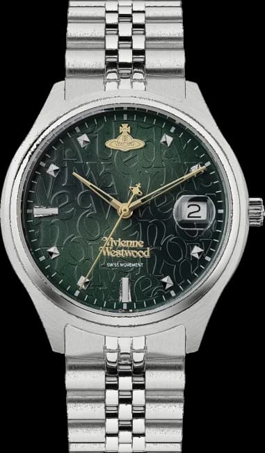 Vivienne Westwood VV261GRSL Stainless Steel Bracelet Deep Green Dial Watch