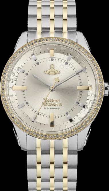 Vivienne Westwood VV262LGYSG East End Two-Tone Stainless Steel Grey Dial Watch