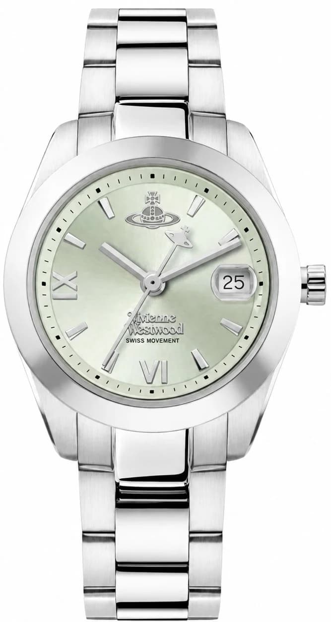 Vivienne Westwood VV292PGRSL Women's Watch Stainless Steel Green, 24-Month Movement Warranty