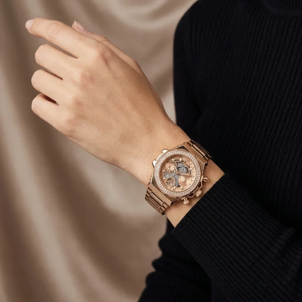 Guess GW0552L3 Women's Rose Gold Watch | Montres Outlet Guess GW0552L3 Women's Rose Gold Watch | Montres Outlet