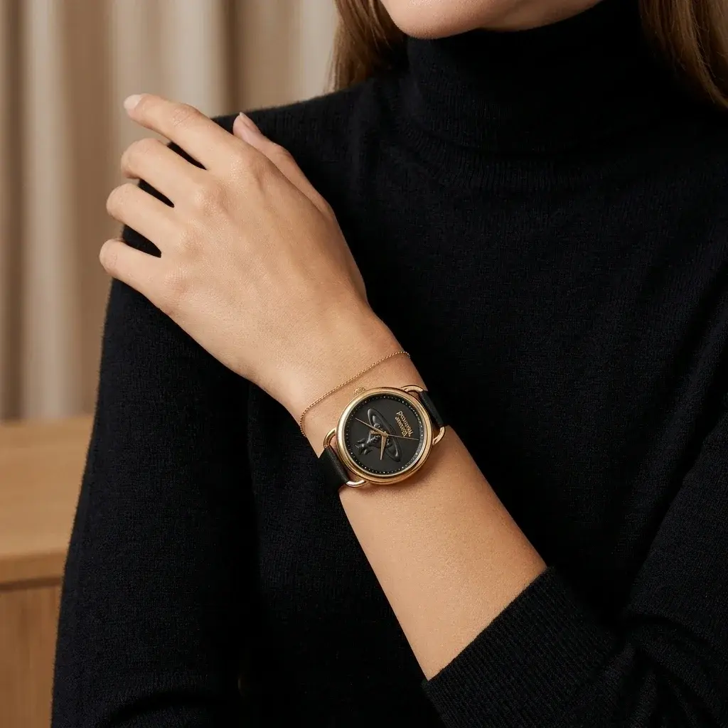 Vivienne Westwood Carnaby VV163GDBLK Black Gold | Montres Outlet Vivienne Westwood Carnaby VV163GDBLK Black Gold | Montres Outlet